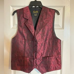 Scully Western Paisley Vest Size Small